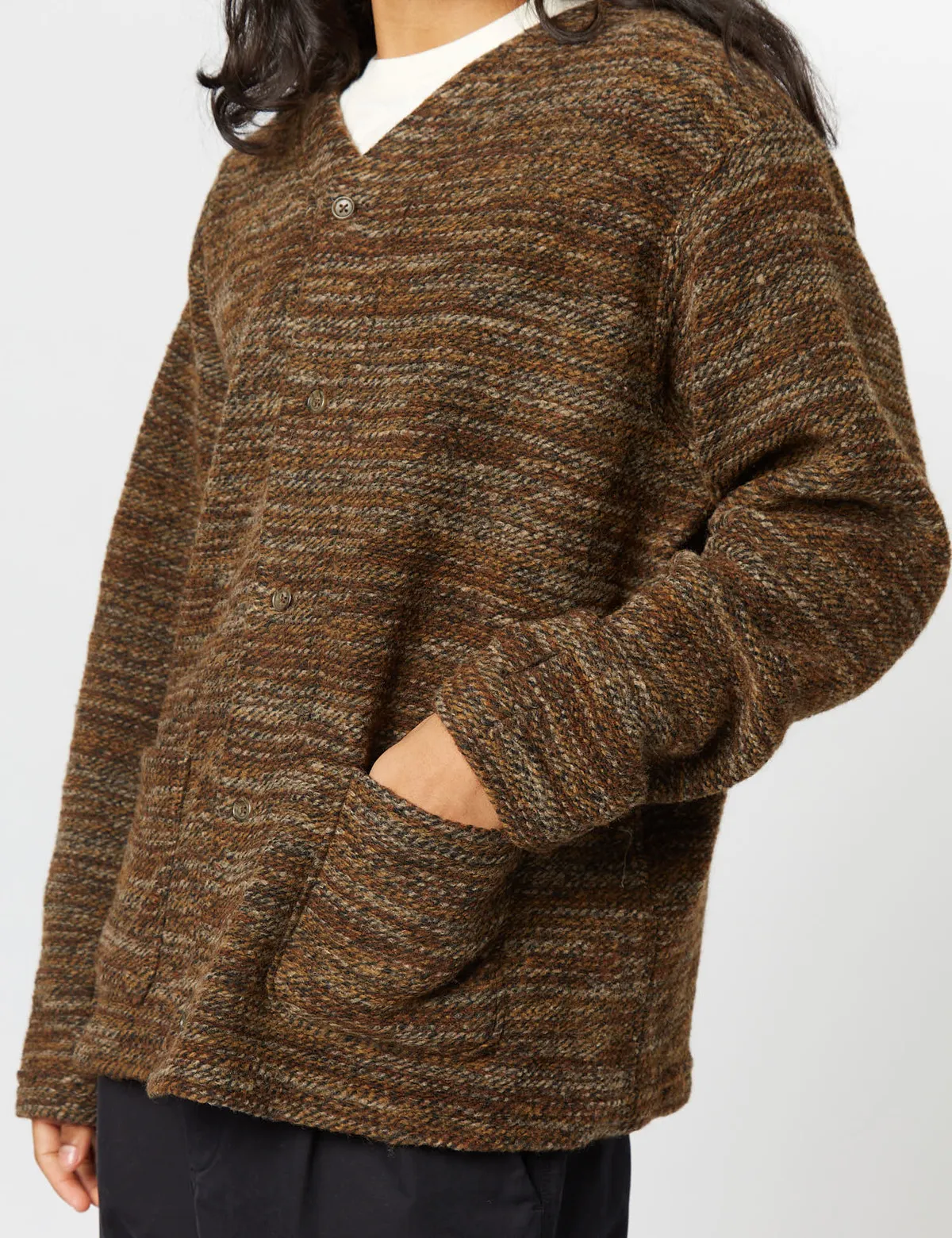 Knit Cardigan - Brown