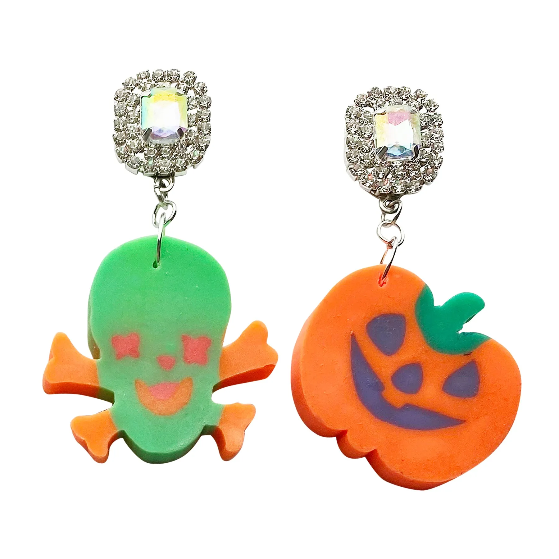 Lisa Frank 90's Halloween Eraser Charm Earrings