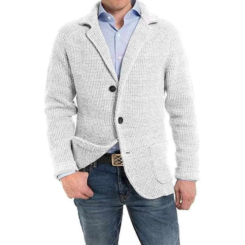 Men's Casual Knitted Cardigan Sweater