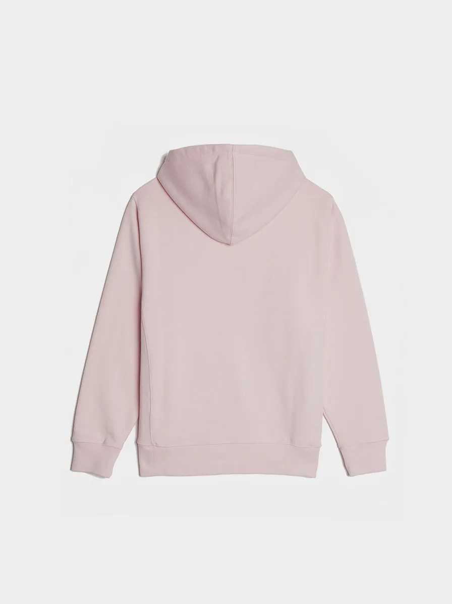 Mini Handwriting Relaxed Hoodie, Light Pink