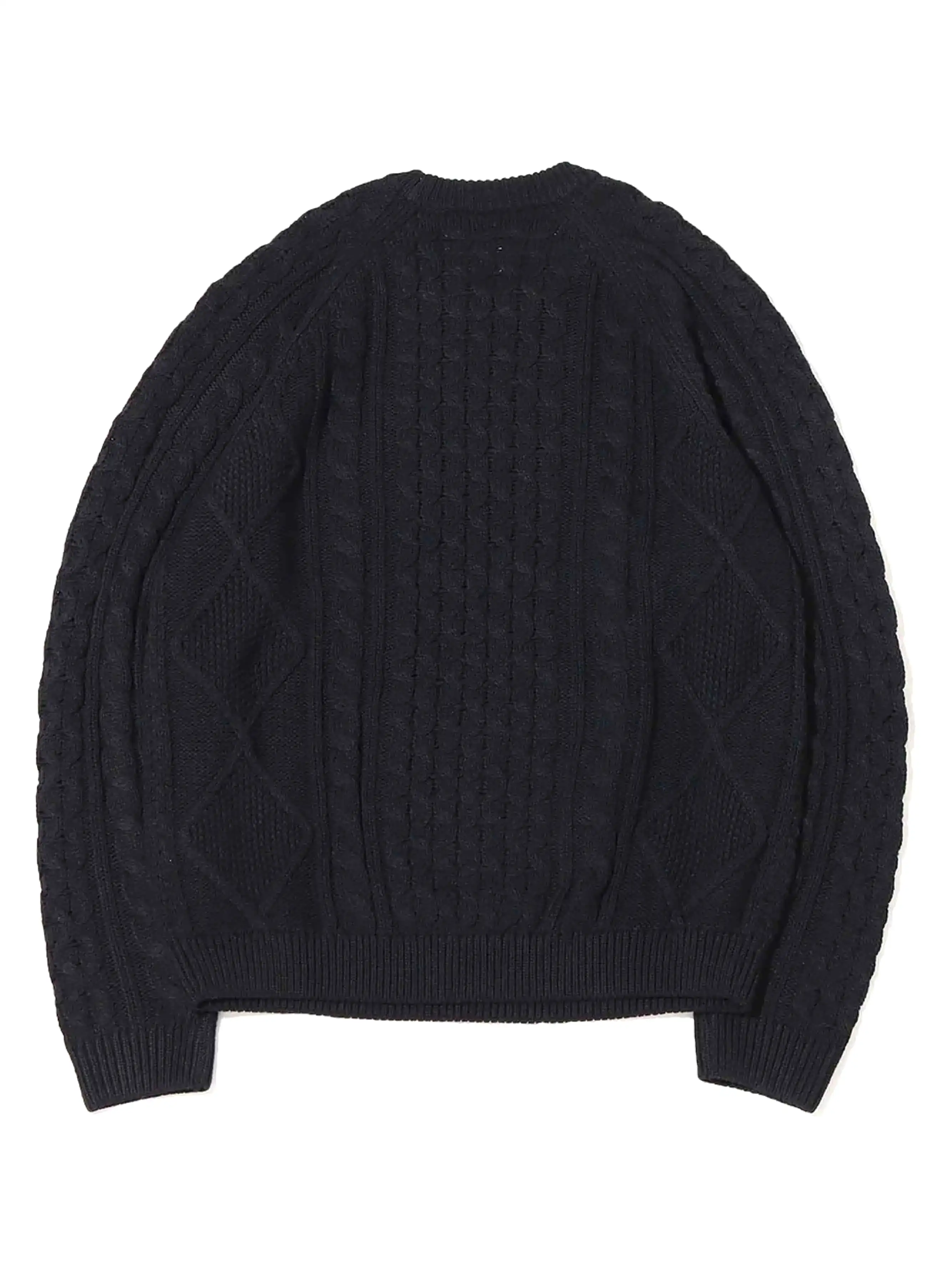 Nike NL Cable Knit Long Sleeve Sweater Black