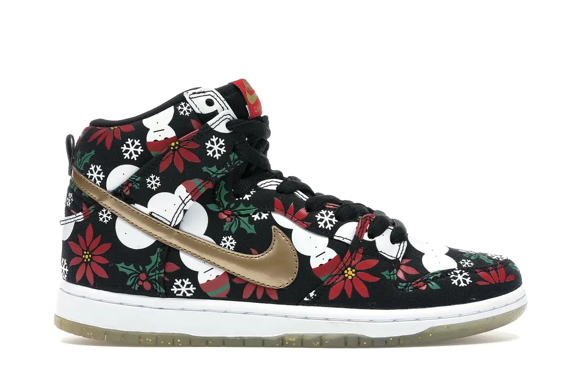 Nike SB Dunk High Concepts Ugly Christmas Sweater Black