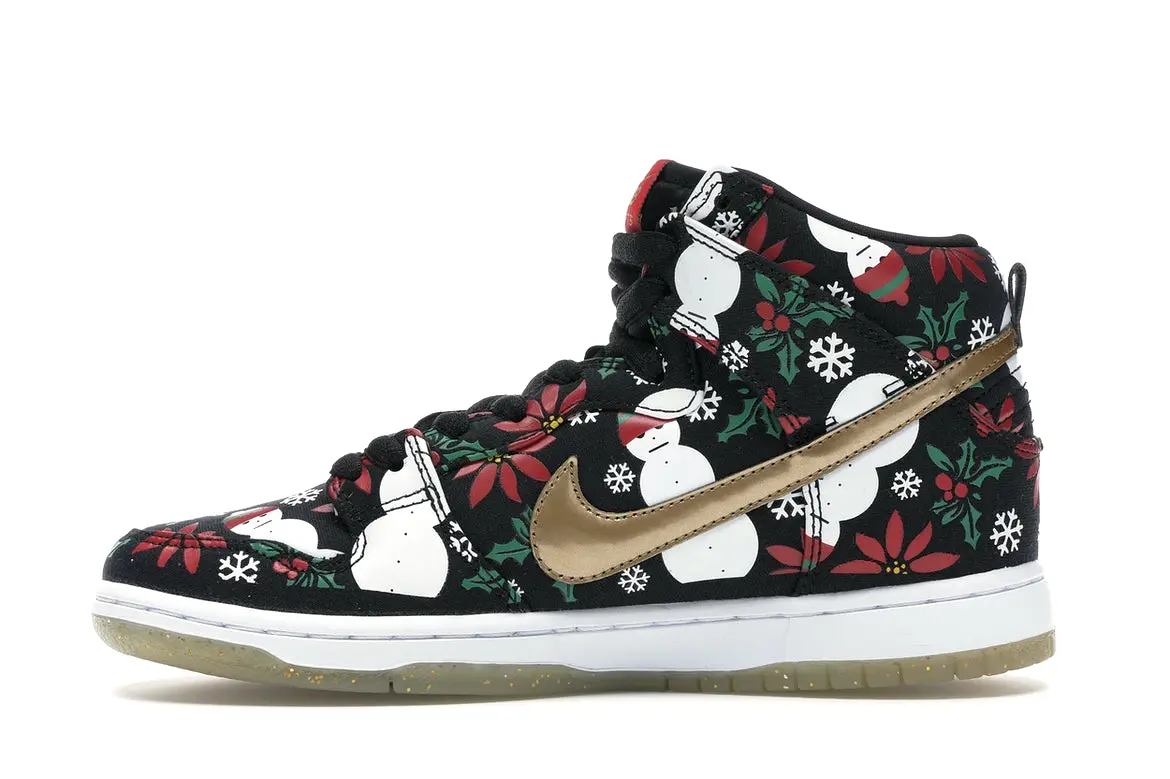 Nike SB Dunk High Concepts Ugly Christmas Sweater Black