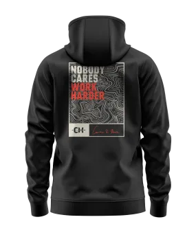 Nobody Cares Work Harder Topography Hoodie