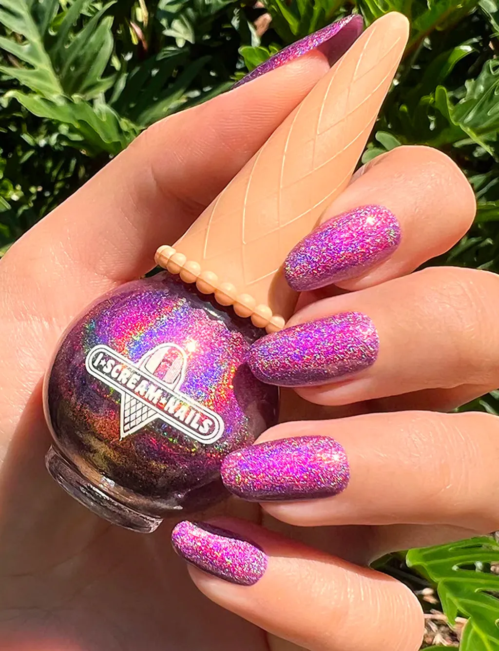 PINK DIAMOND HOLO NAIL POLISH