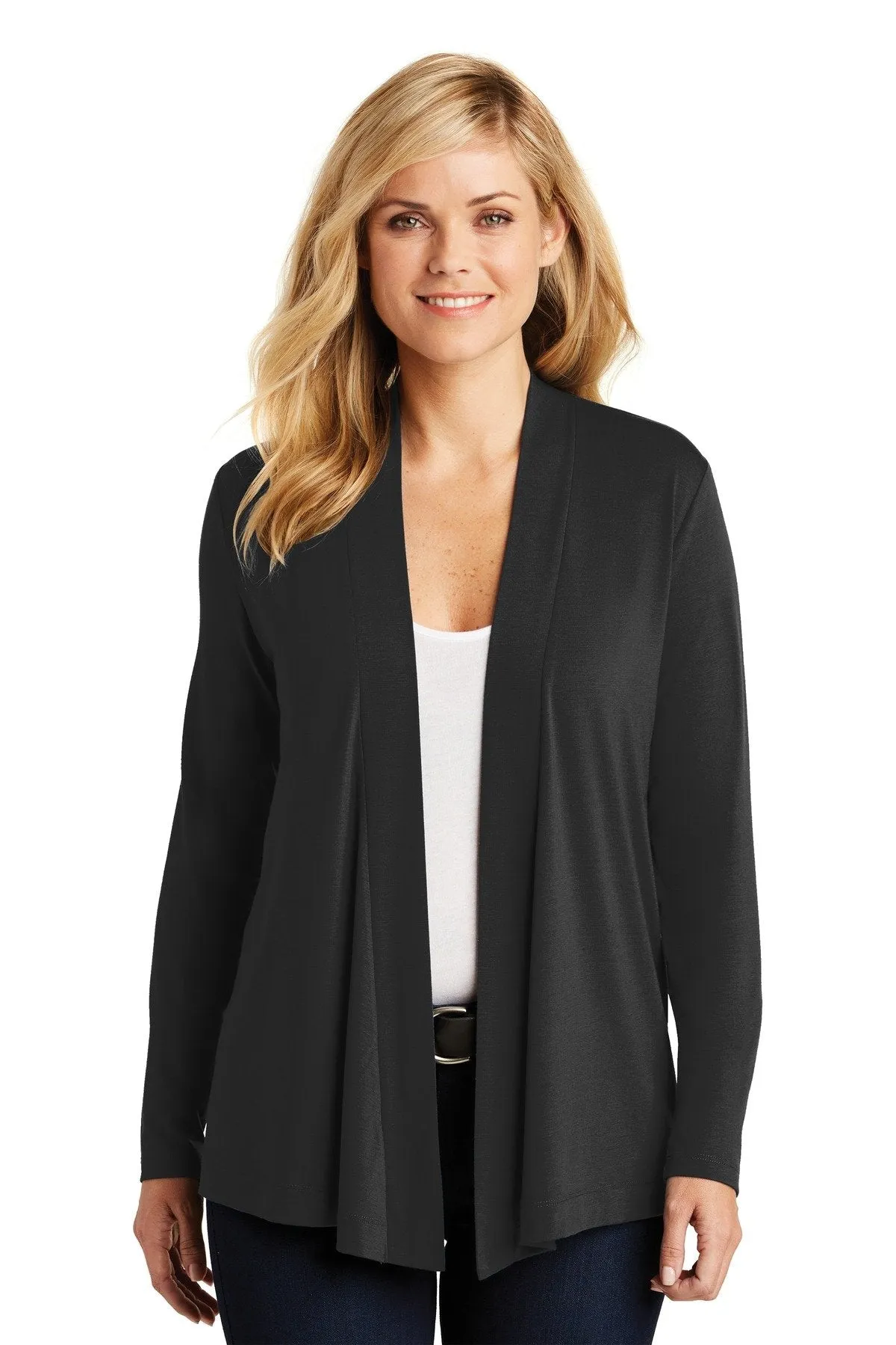 Port Authority Ladies Concept Knit Cardigan L5430 Black