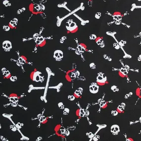 Printed Novelty Black Cotton - The Queen Anne's Revenge