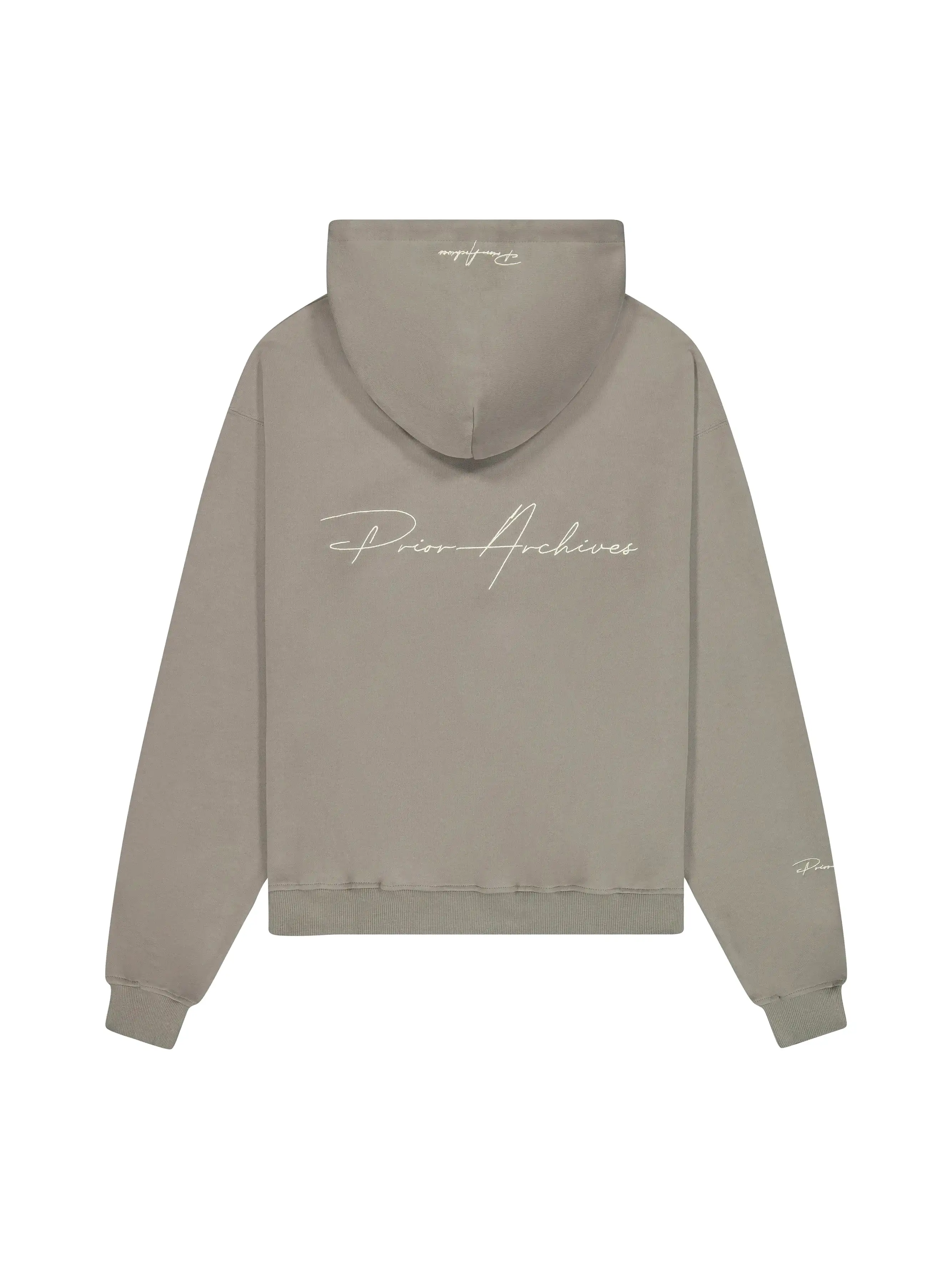 Prior Embroidery Logo Oversized Hoodie Cinder