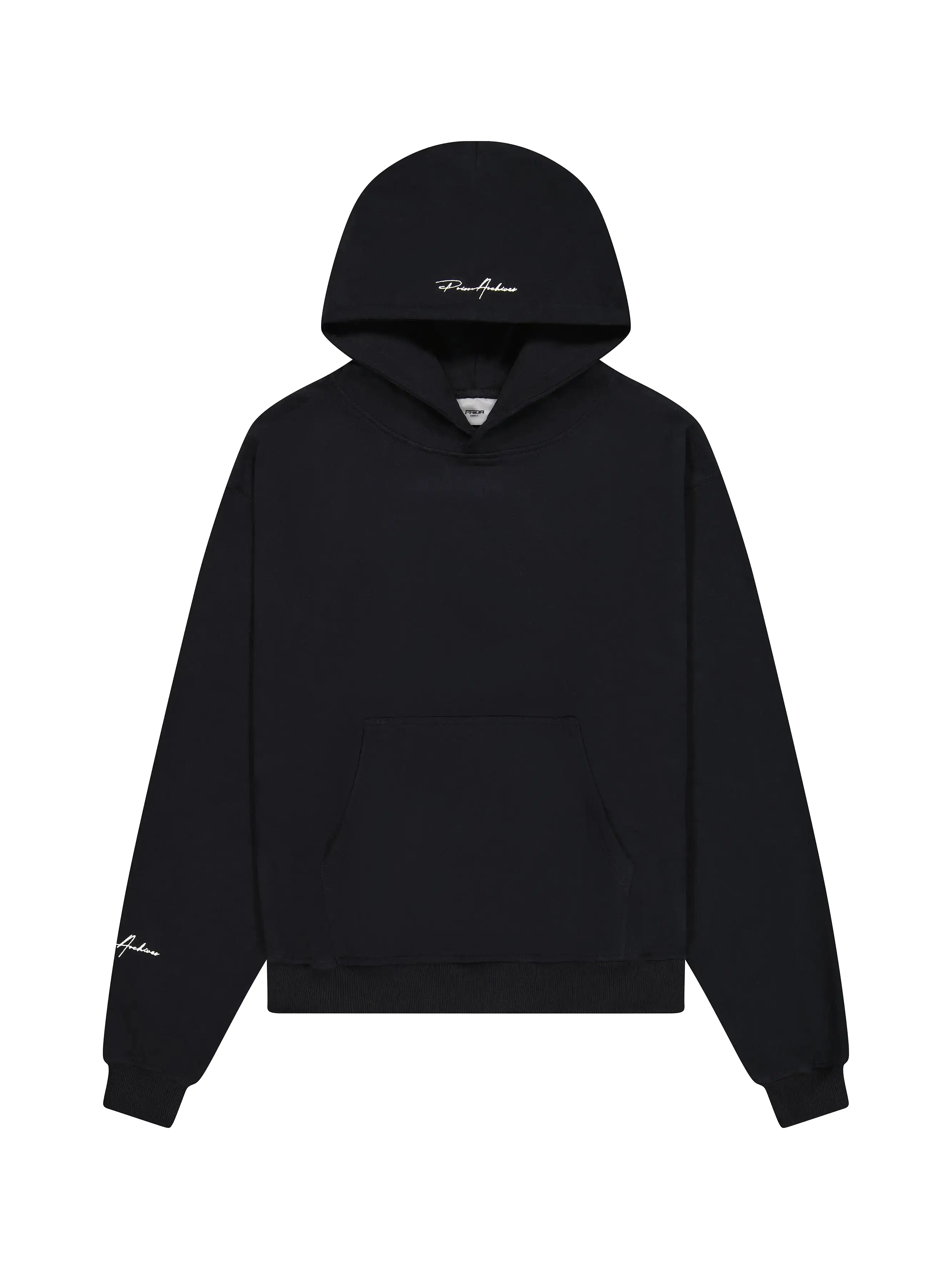 Prior Embroidery Logo Oversized Hoodie Onyx