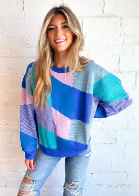 Retro Plaid Sweater