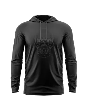 Savage Skull Black Collection Athletic Hoodie