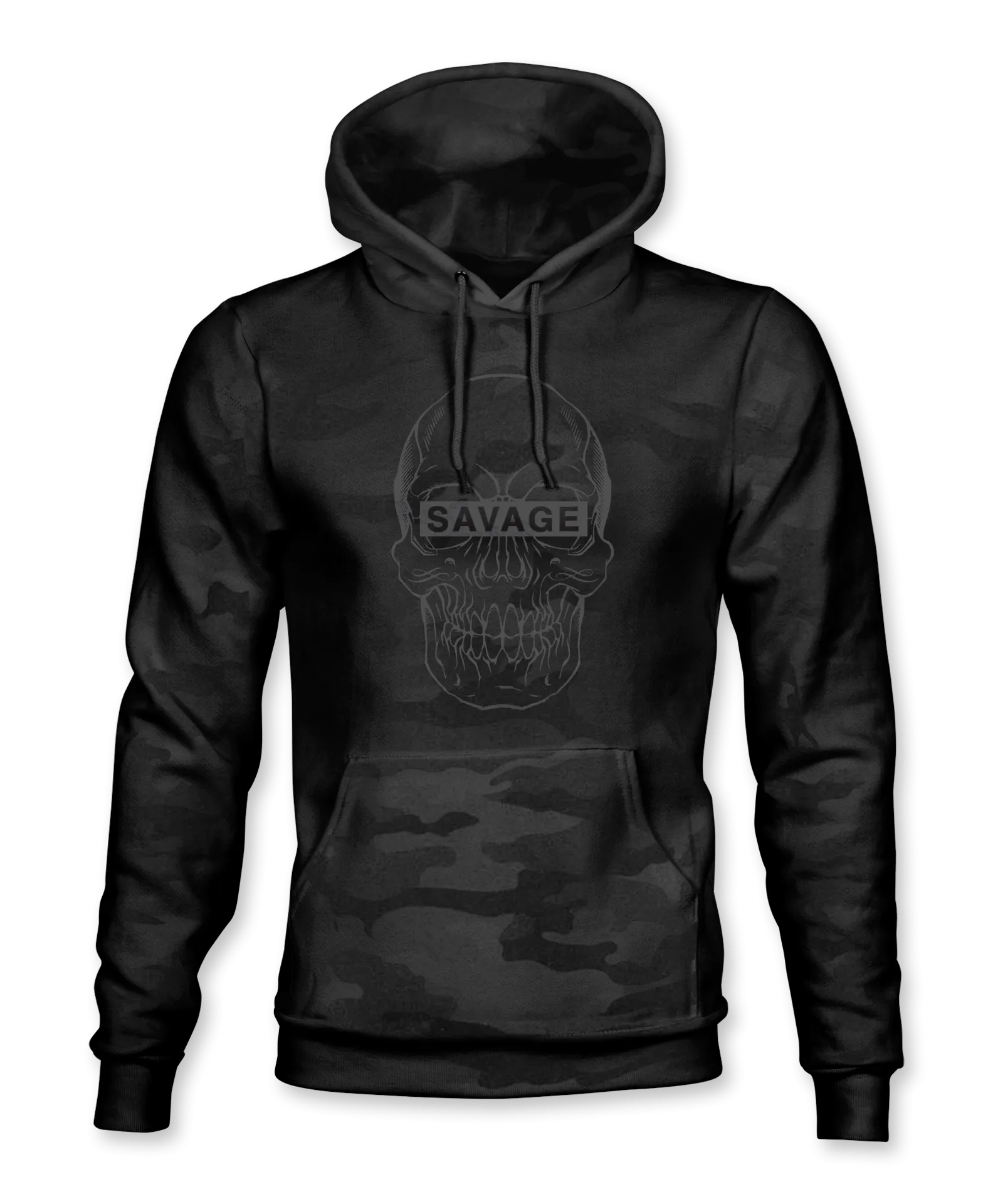 Savage Skull Black Collection Camo Hoodie