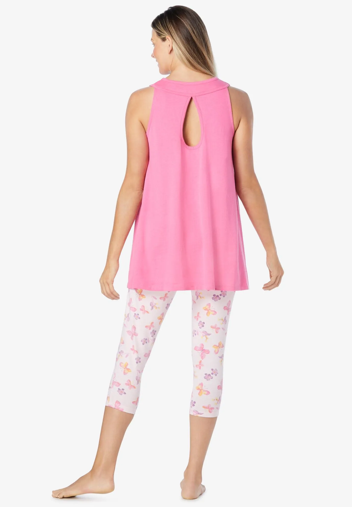 Scoopneck Tank & Capri Legging PJ Set 