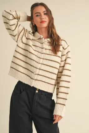 Striped Knit Cardigan