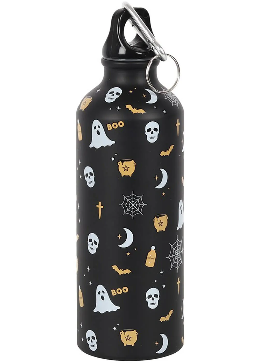 Succubus Halloween Witches Brew Metal Water Bottle Black