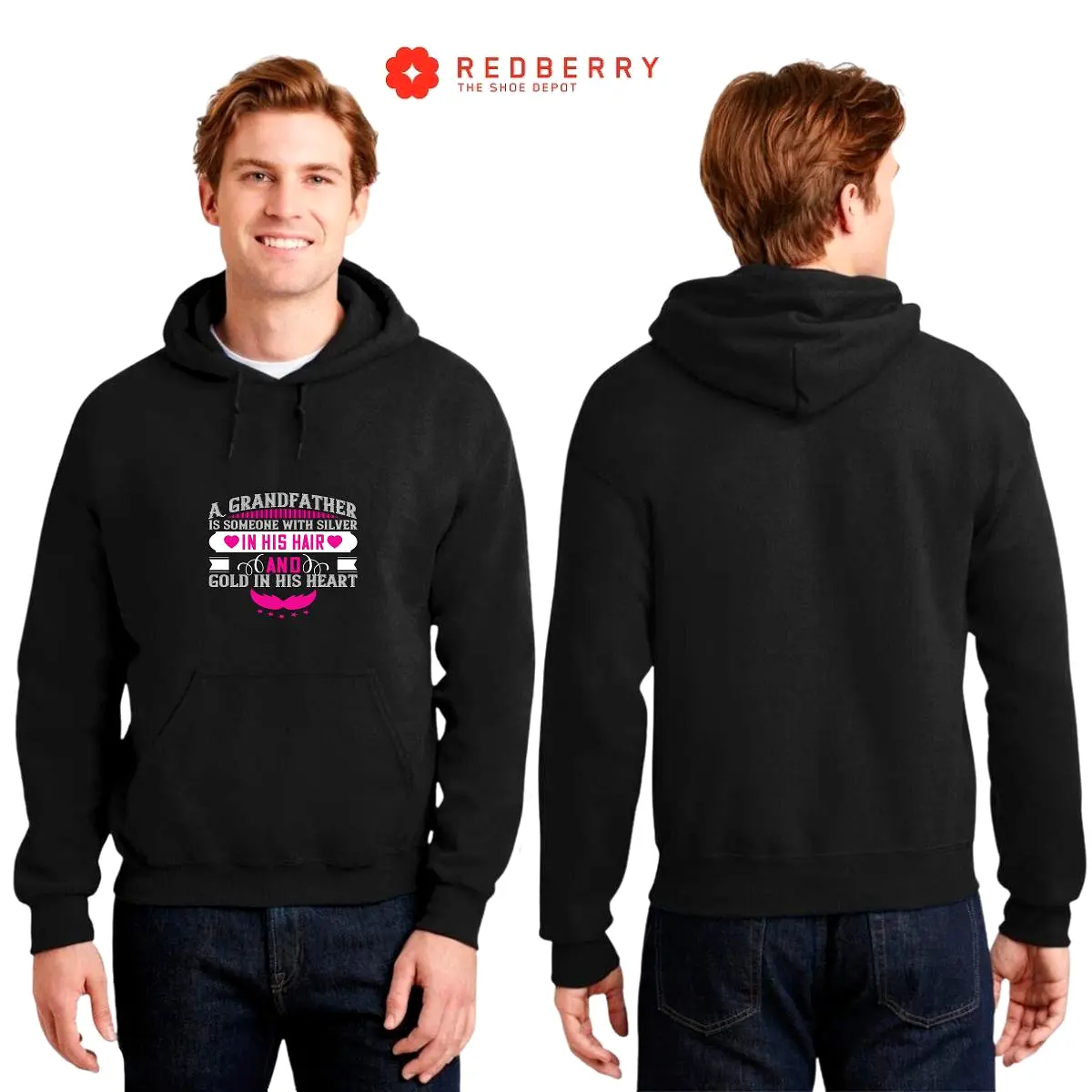 Sudadera Hombre  Hoodie Abuelo Papá Padre Hijo Hija 002