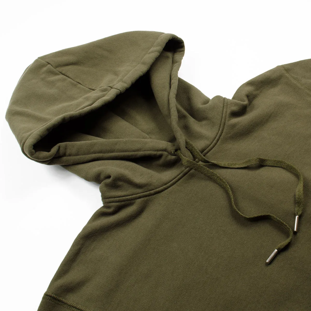 Sunspel - Loopback Overhead Hoodie - Military Green