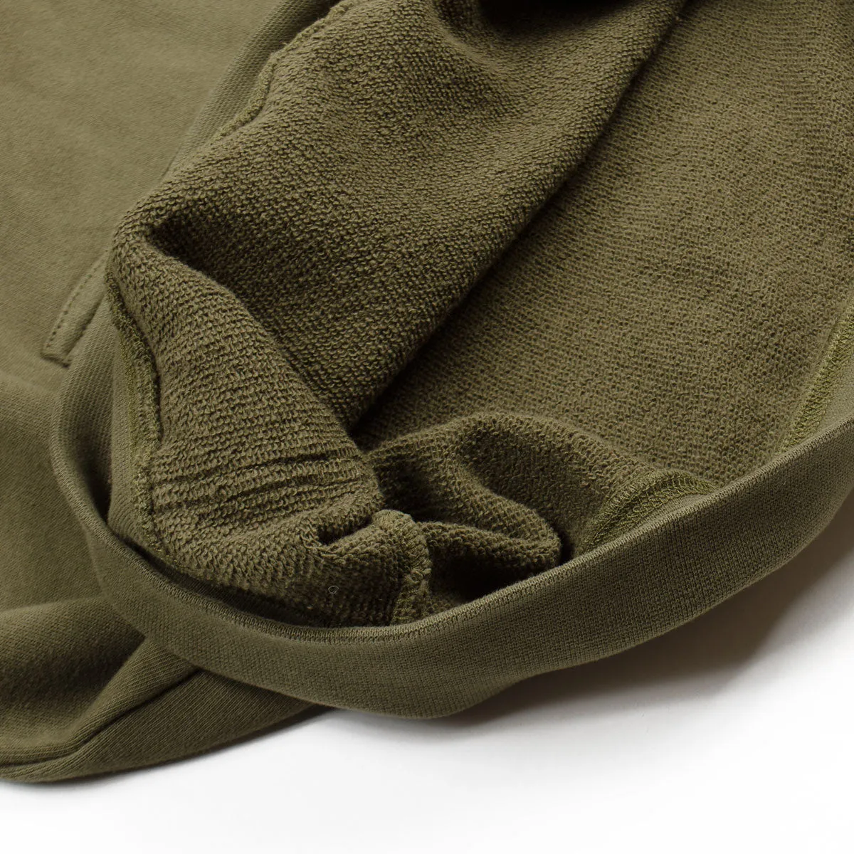 Sunspel - Loopback Overhead Hoodie - Military Green