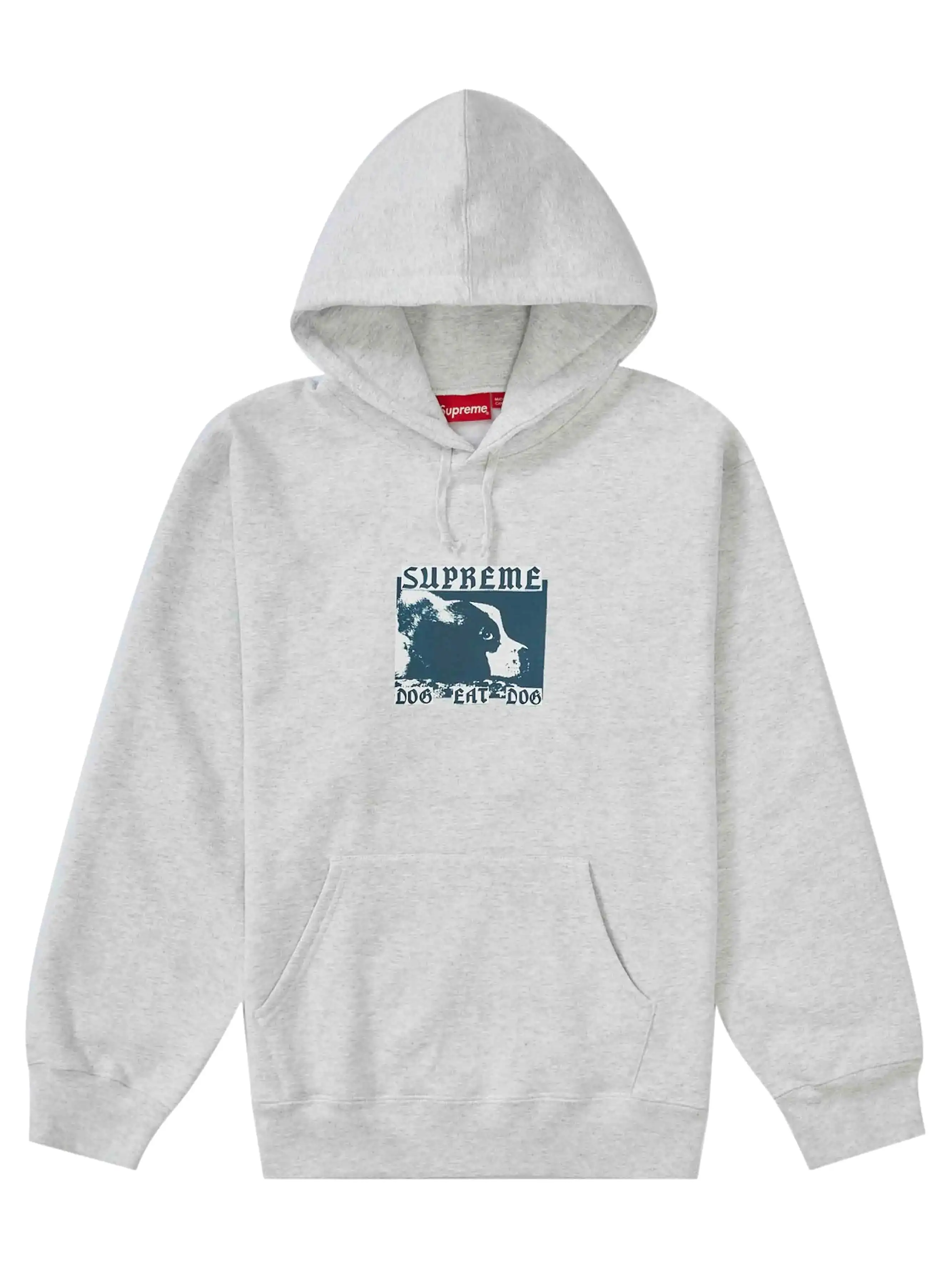 Supreme Dog Eat Dog Hooded Sweatshirt Ash Grey [SS22]