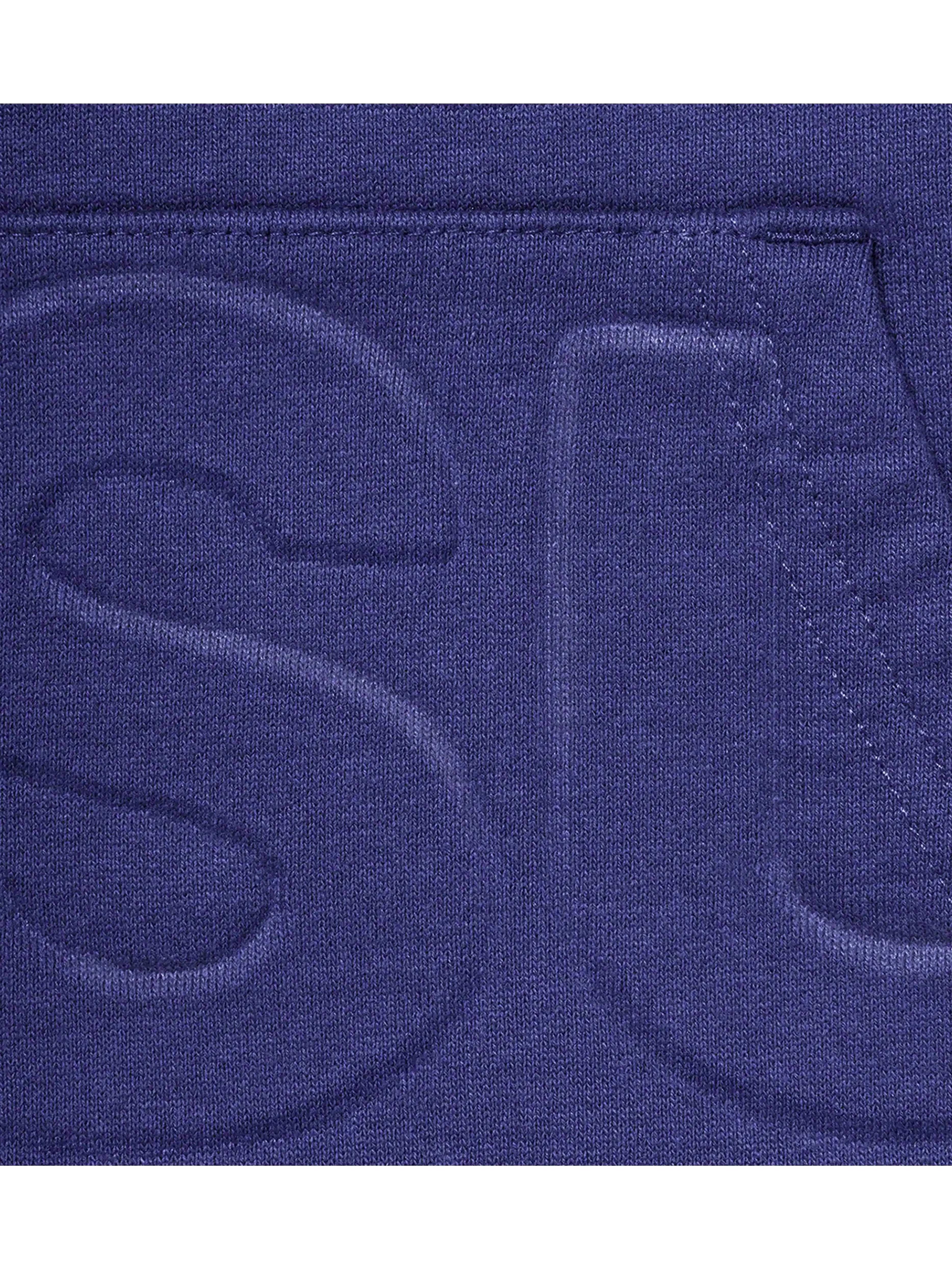 Supreme Embossed Logos Hoodie Washed Navy [SS21]