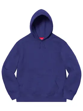 Supreme Embossed Logos Hoodie Washed Navy [SS21]