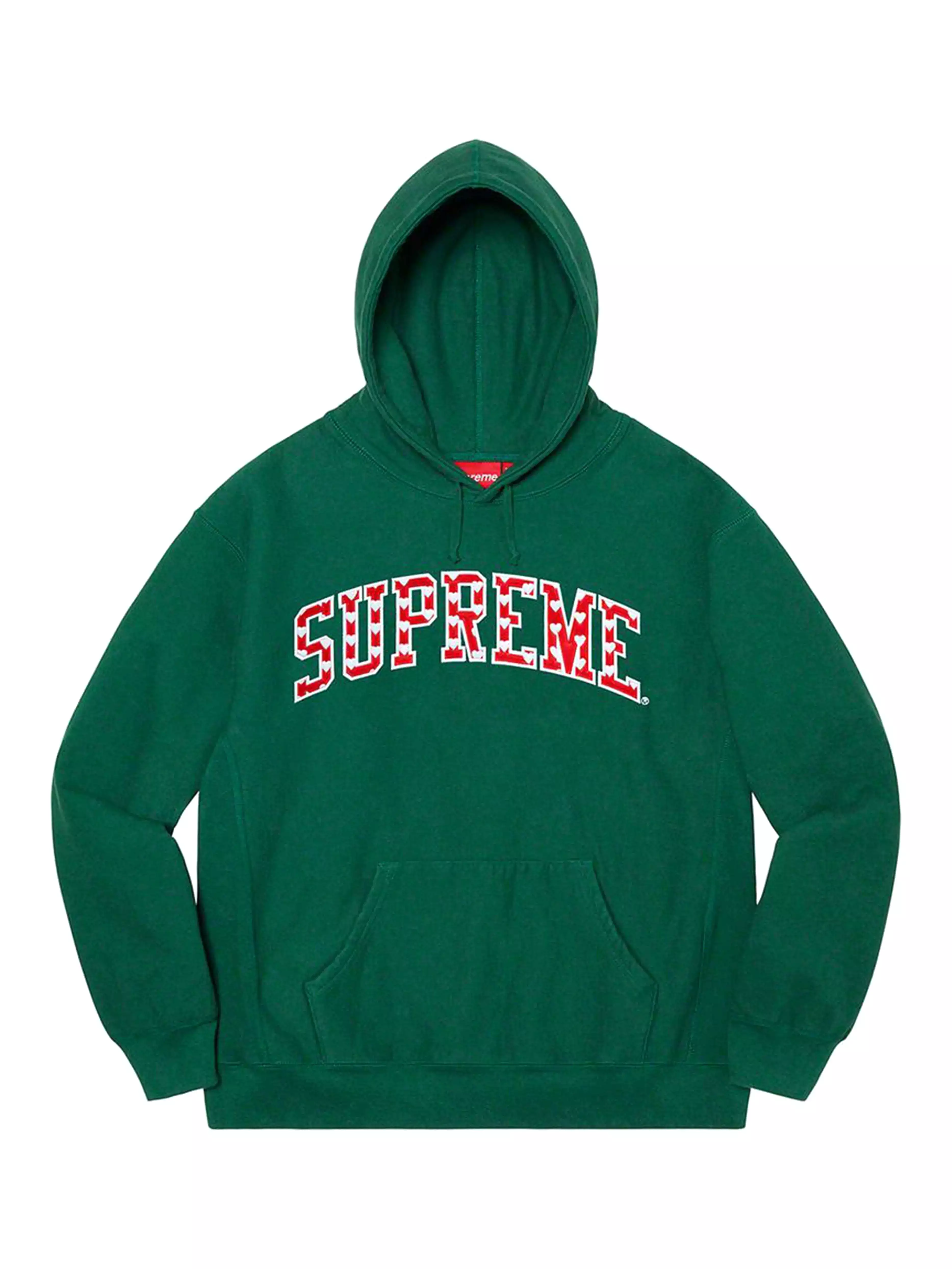 Supreme Hearts Arc Hoodie Dark Green [SS21]