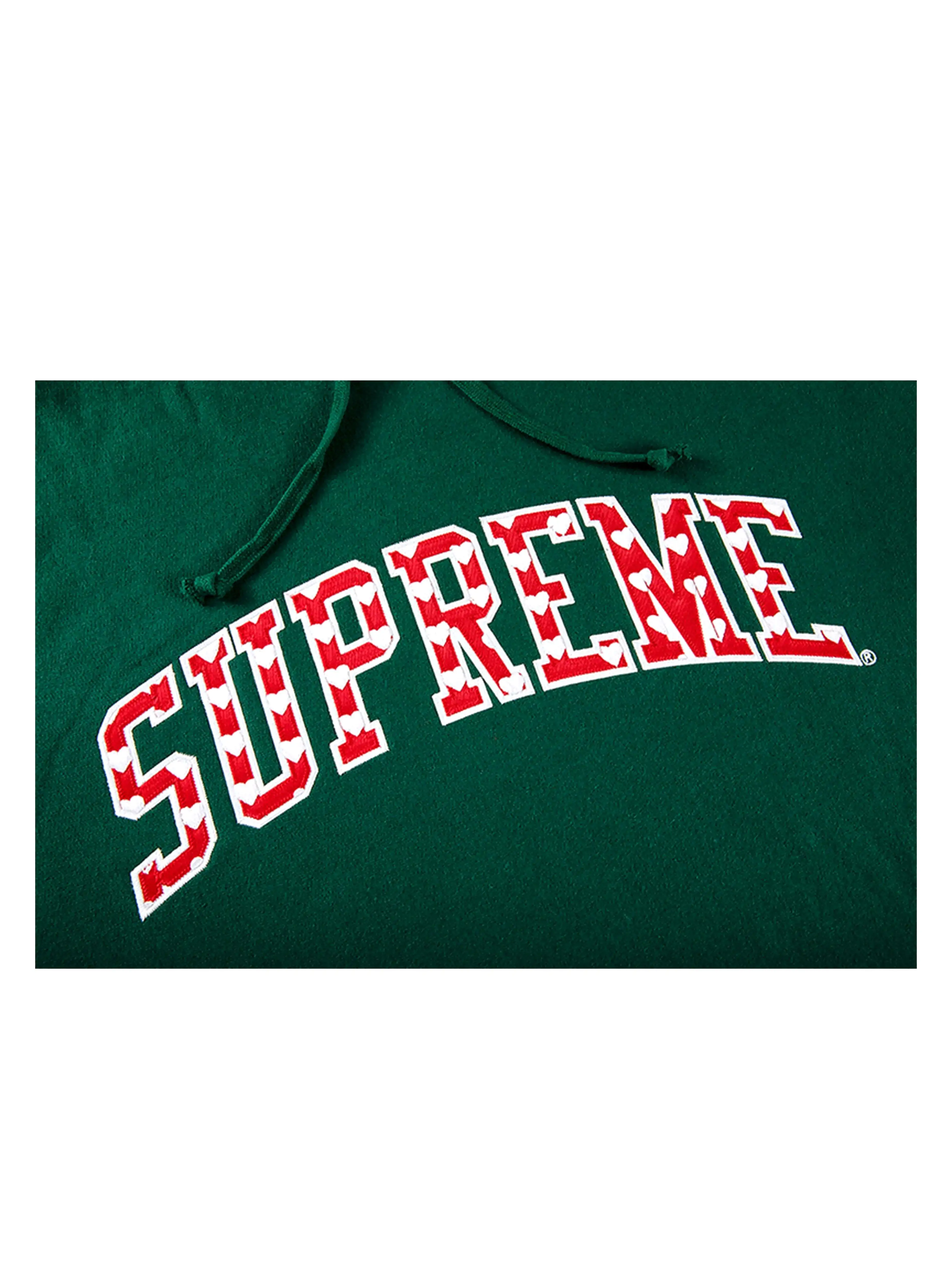 Supreme Hearts Arc Hoodie Dark Green [SS21]