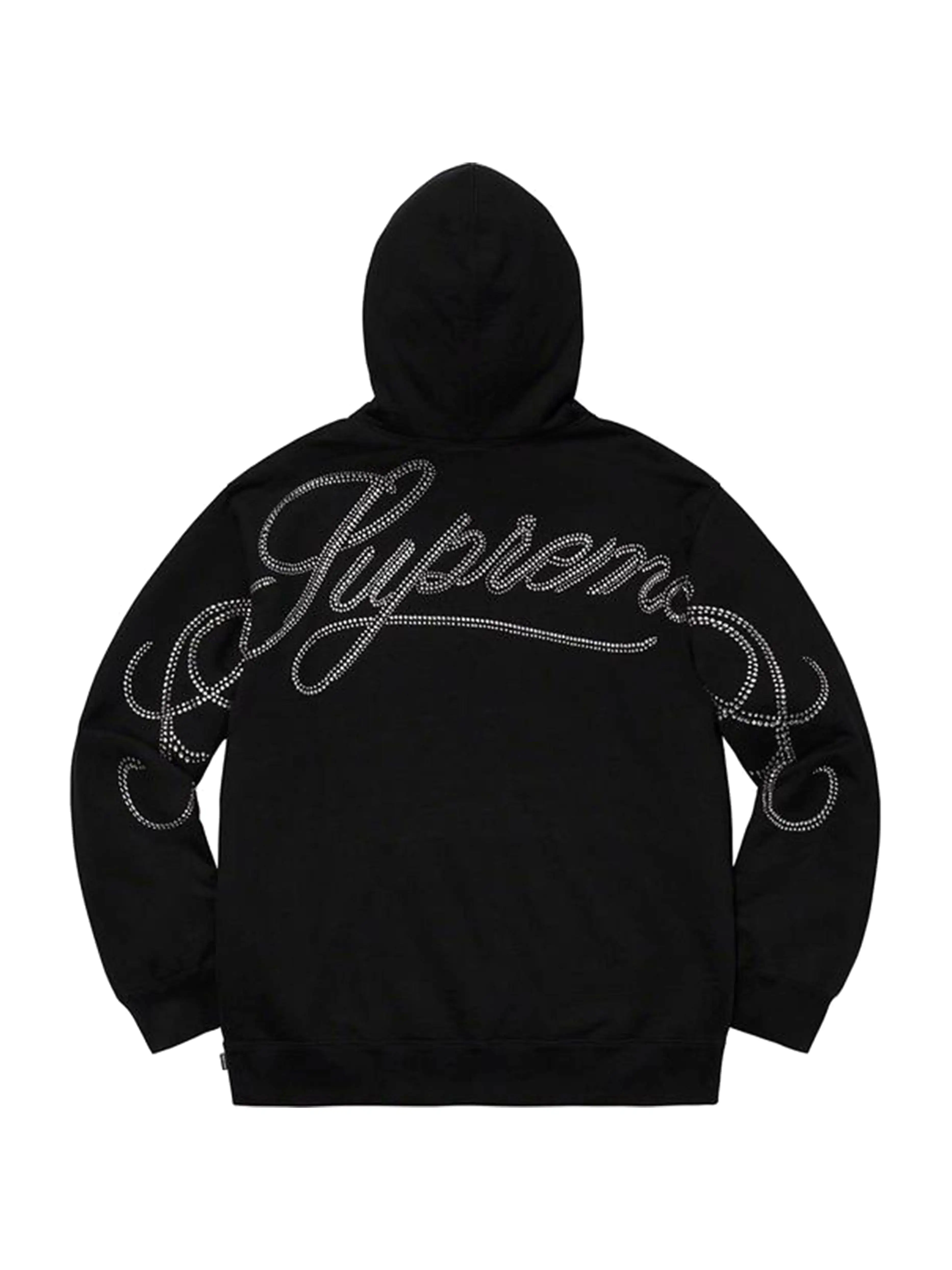 Supreme Rhinestone Script Hoodie [FW19]