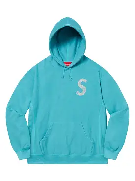 Supreme Swarovski S Logo Hoodie Light Aqua [SS21]