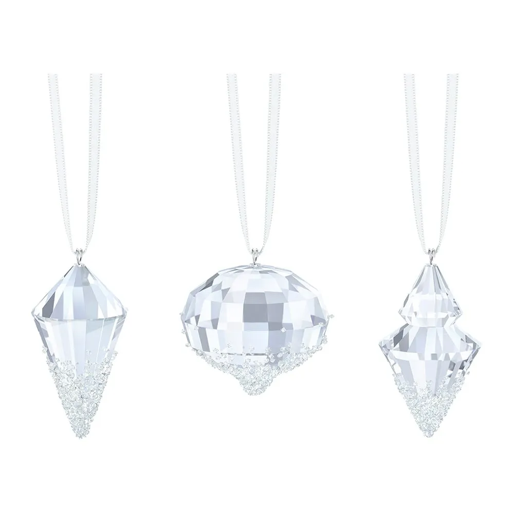 Swarovski Crystal Christmas Ornaments Set of 3 - 5223618