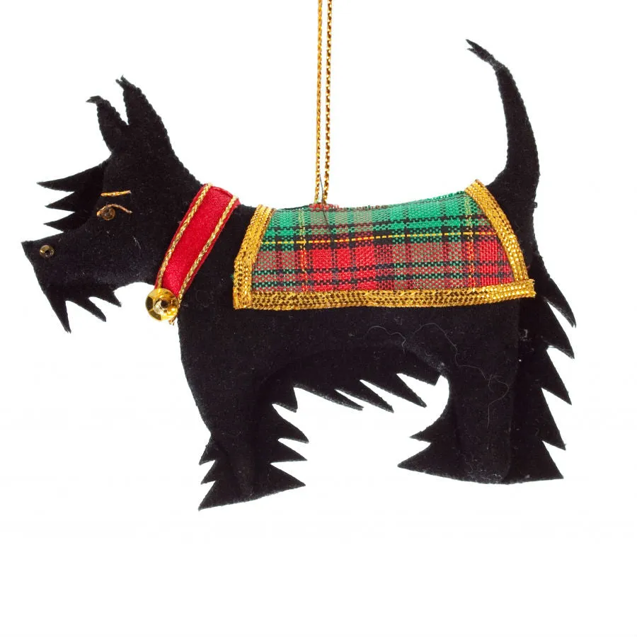 Tartan Scottish Terrier Ornament