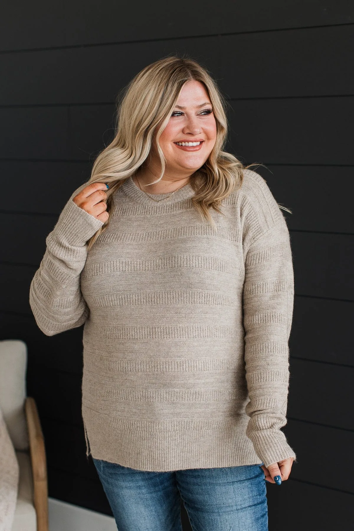 Test Of Time Knit Sweater- Oatmeal