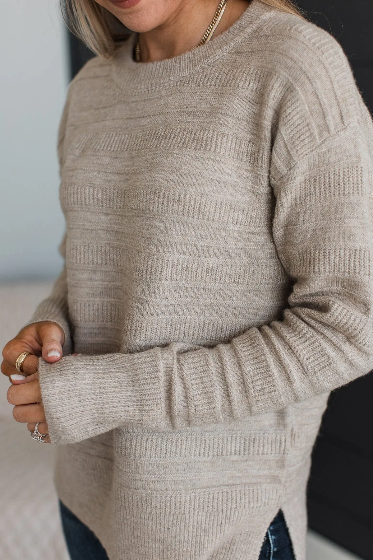 Test Of Time Knit Sweater- Oatmeal