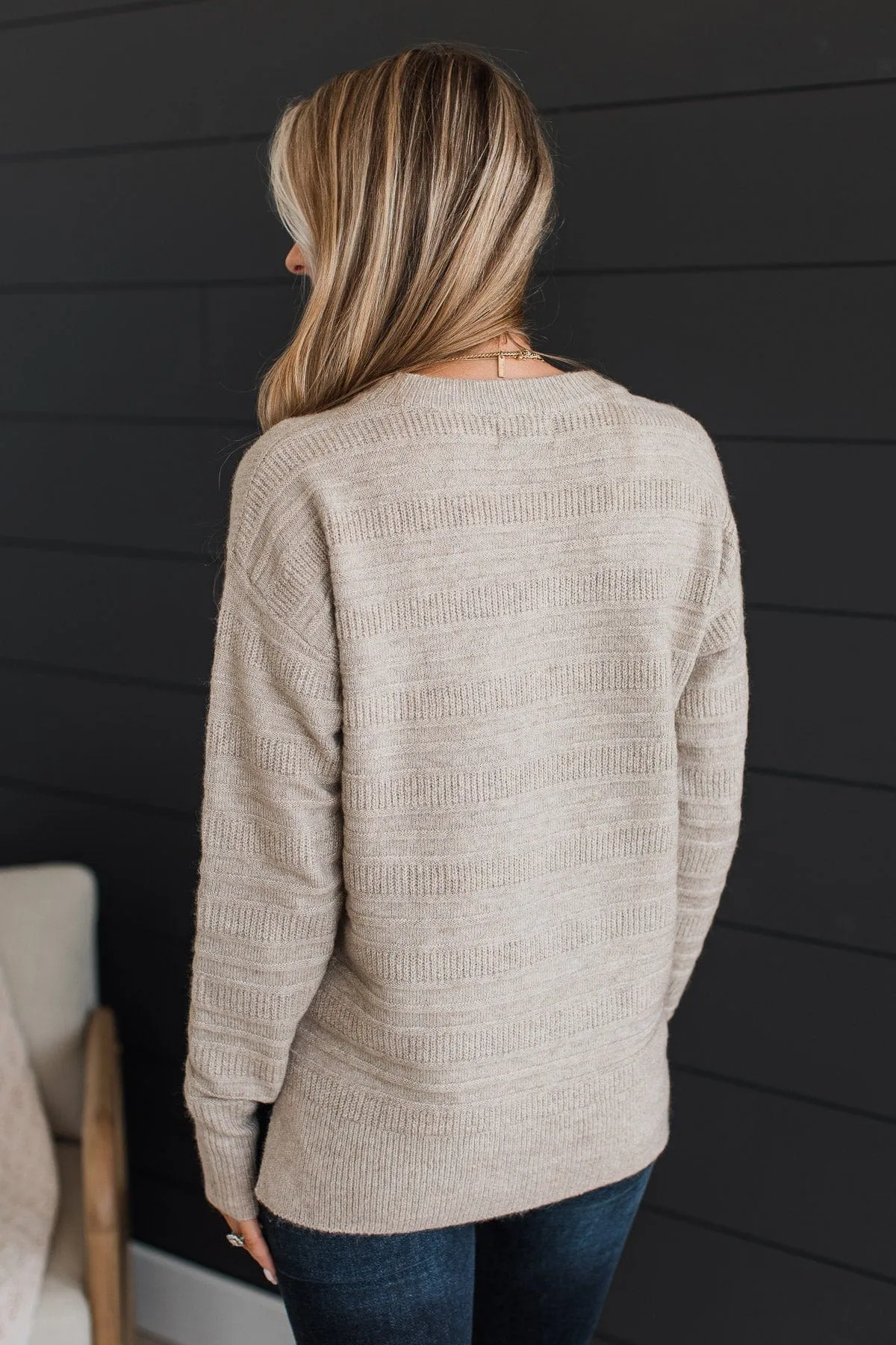 Test Of Time Knit Sweater- Oatmeal