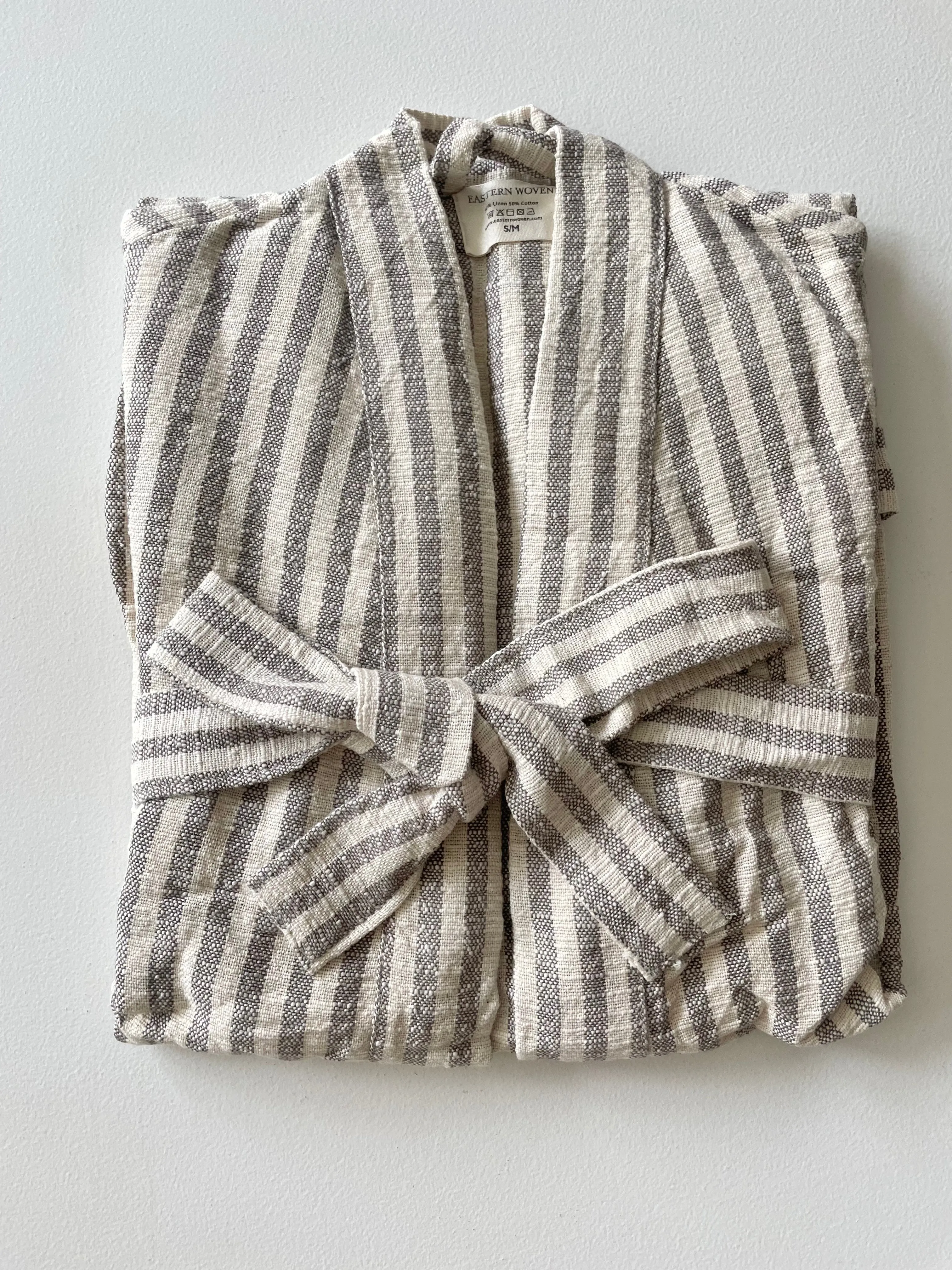 Turkish Woven Cotton Linen Robe