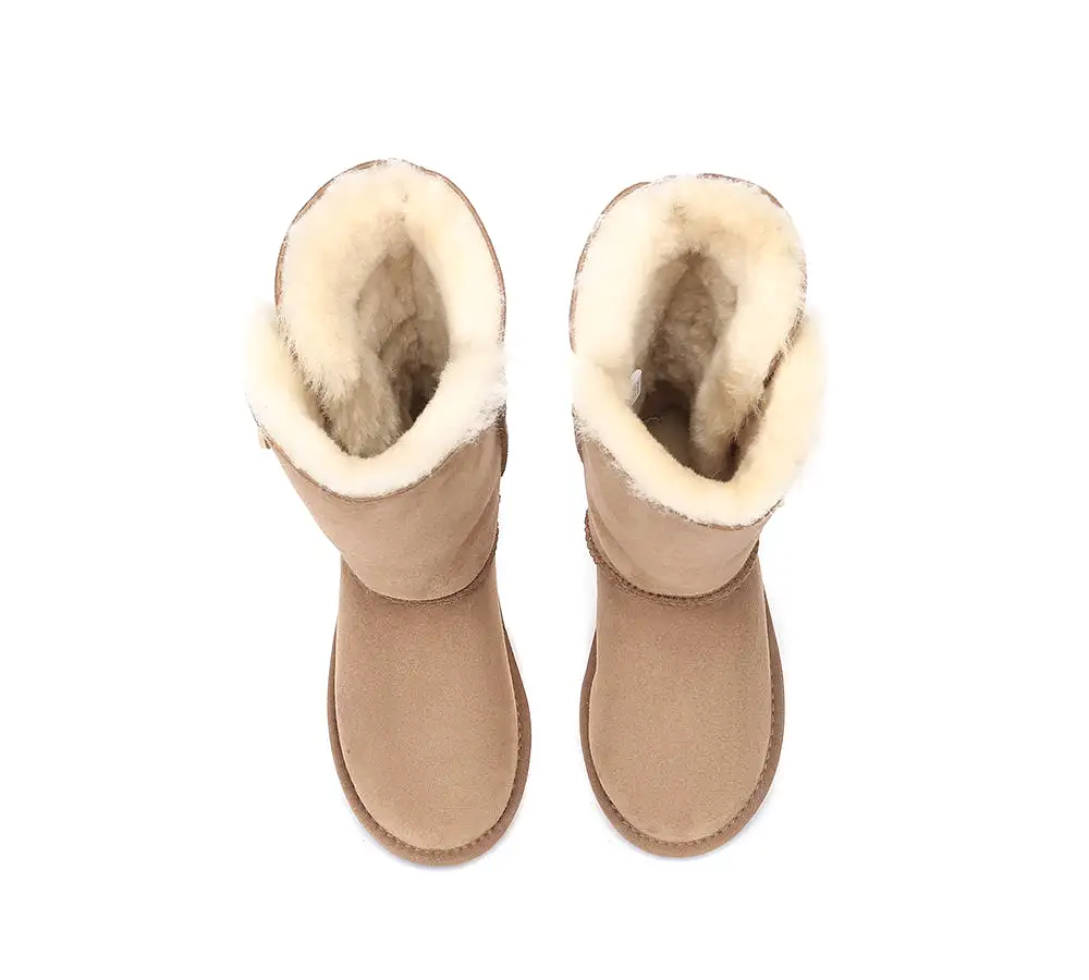 UGG Australian Shepherd Australian Premium Double Face Sheepskin Tall Triple Button Water Resistant Boots