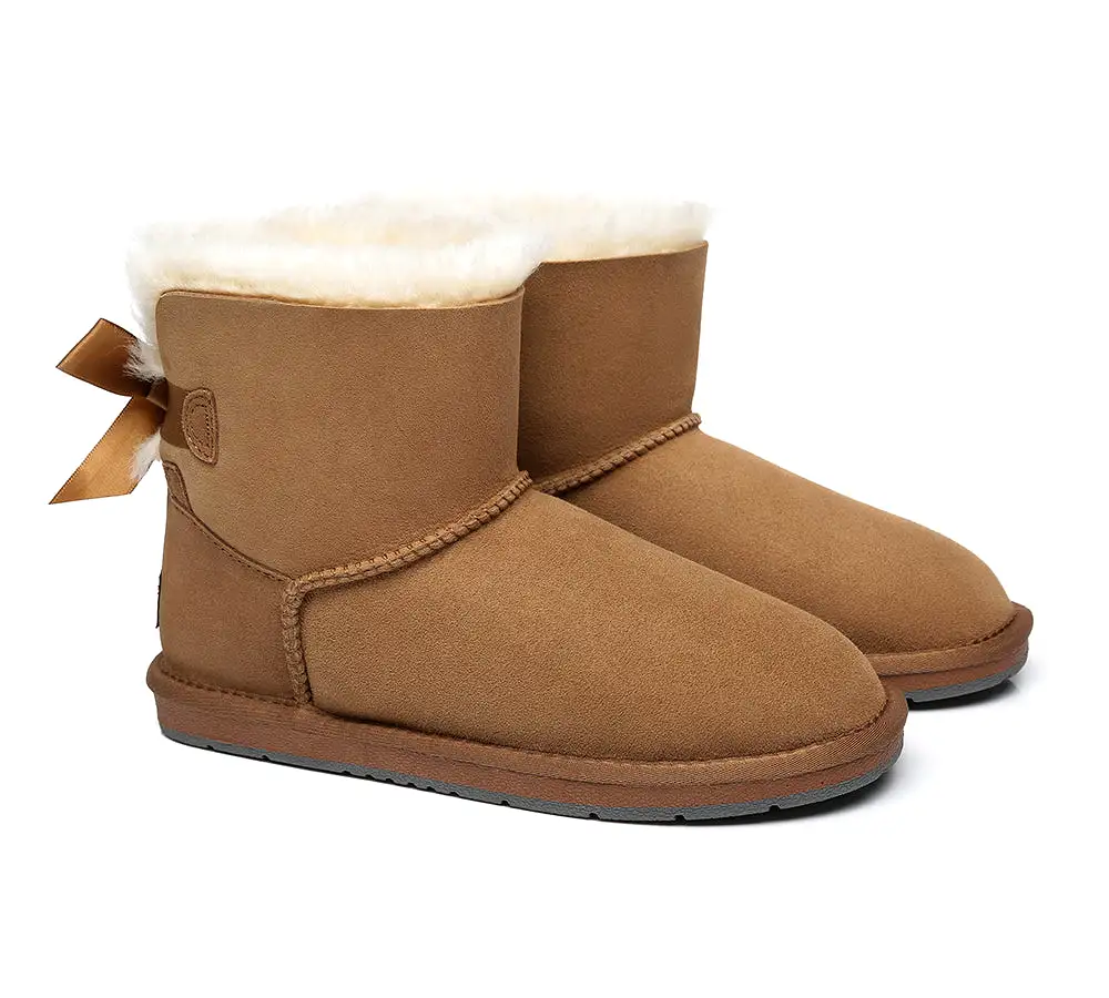 UGG Australian Shepherd Single Back Bow Women Mini Ugg Boots