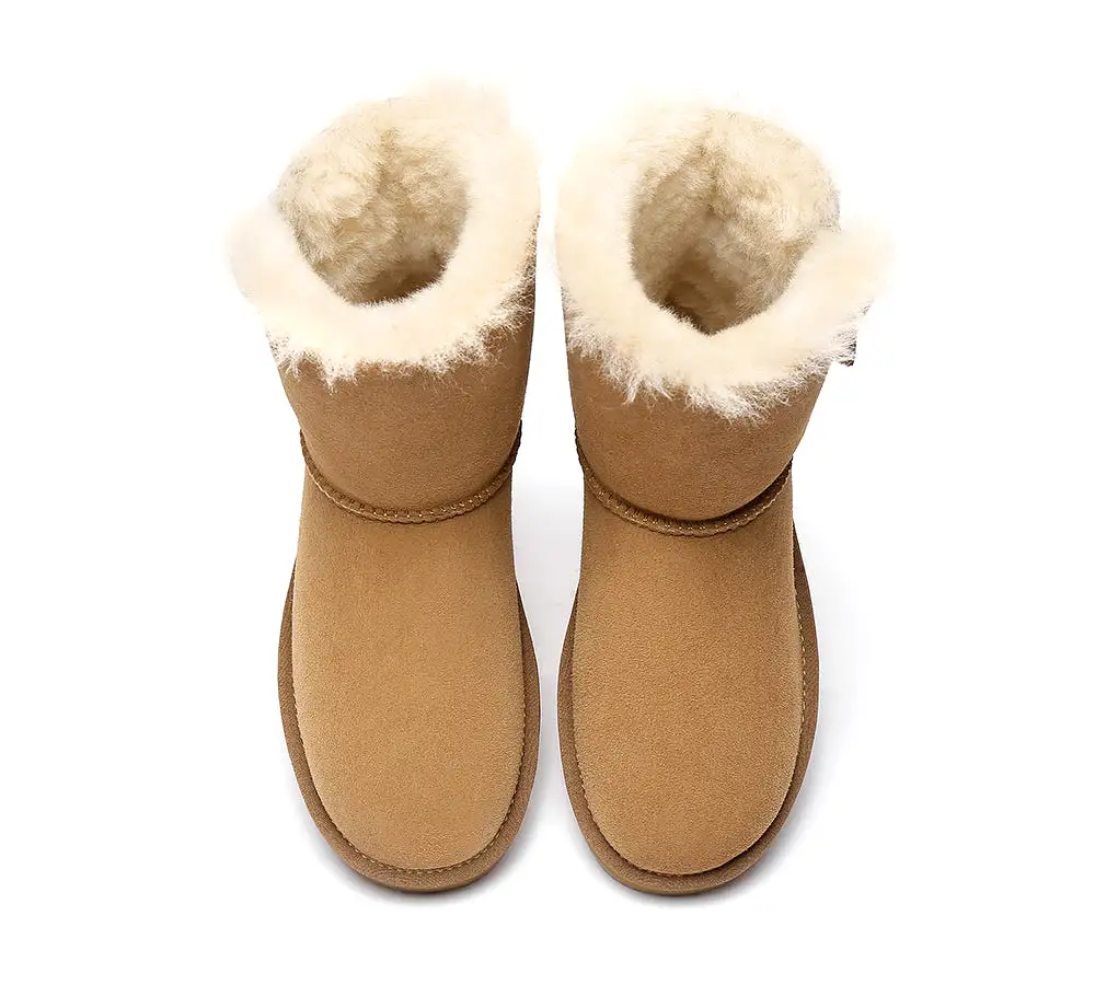 Urban UGG Sheepskin Zipper Short Women Boots Zipporah