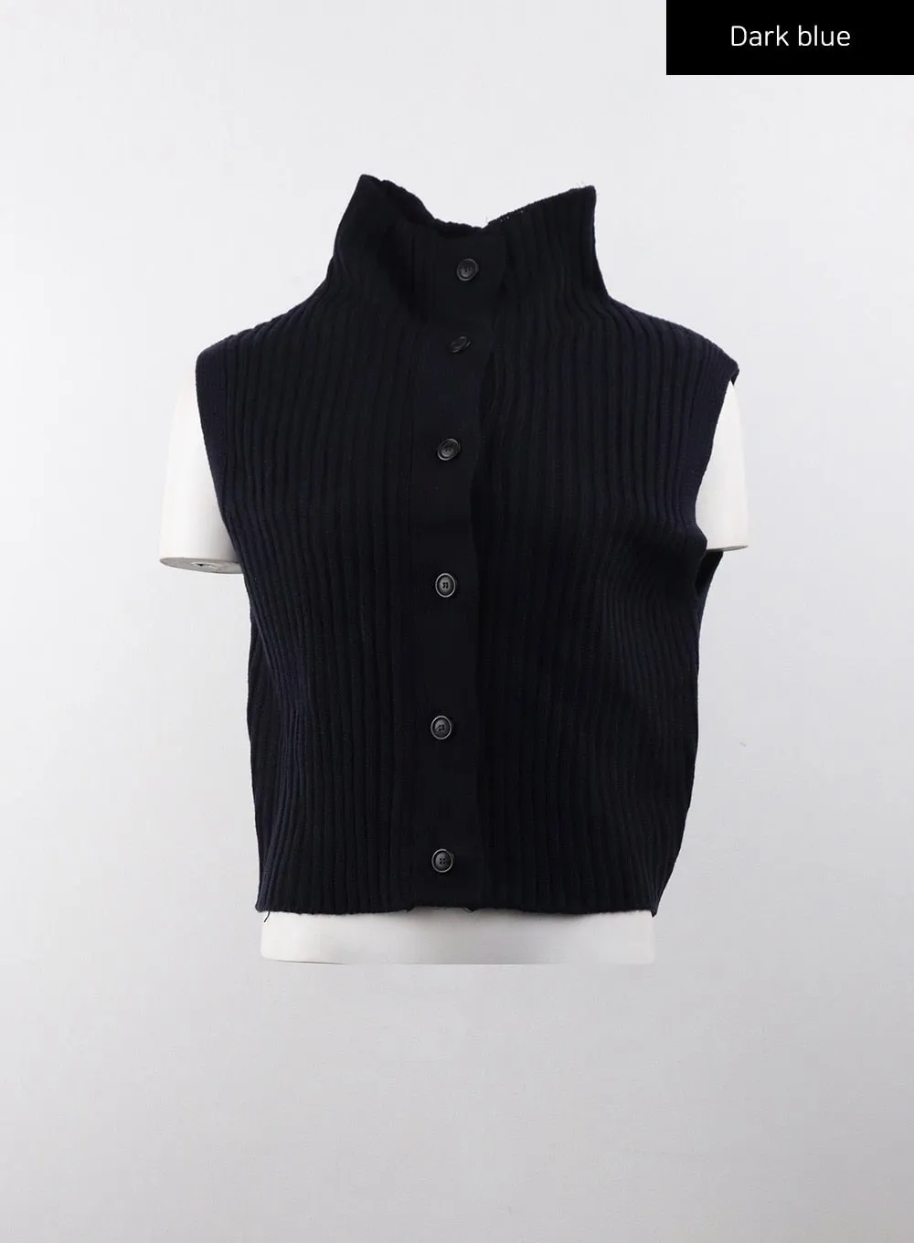 V-Neck Hoodie Knit Vest CJ404