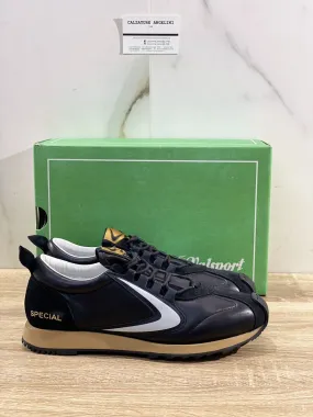 Valsport scarpa uomo sneaker special in pelle nera luxury made in ital