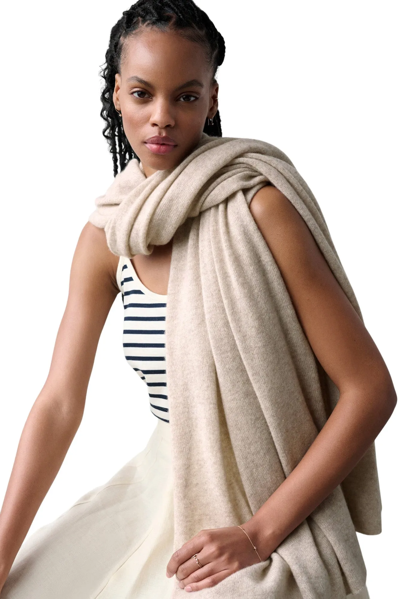 White + Warren Cashmere Travel Wrap