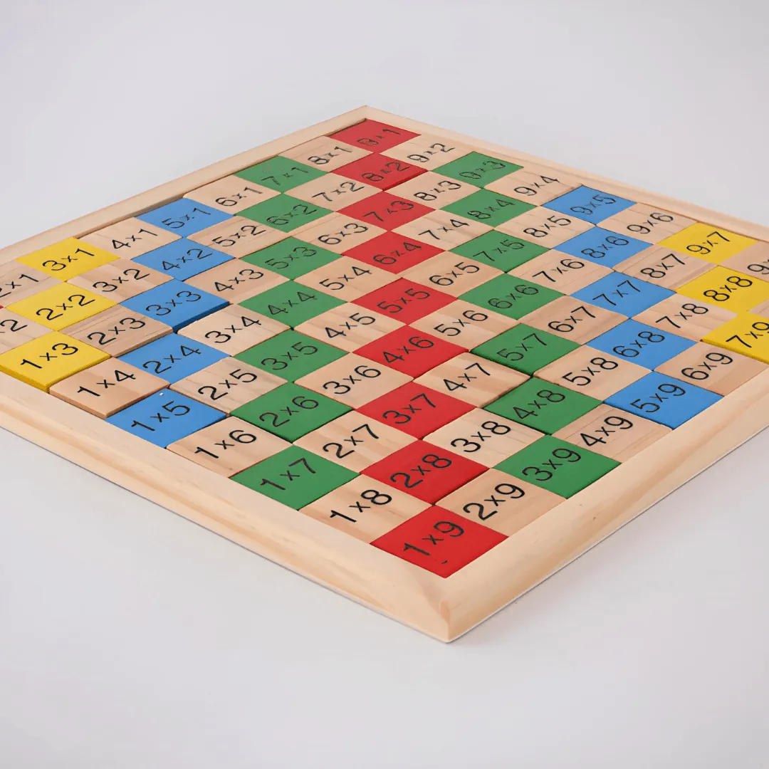 Wooden Multiplication Table Board Game for Kids